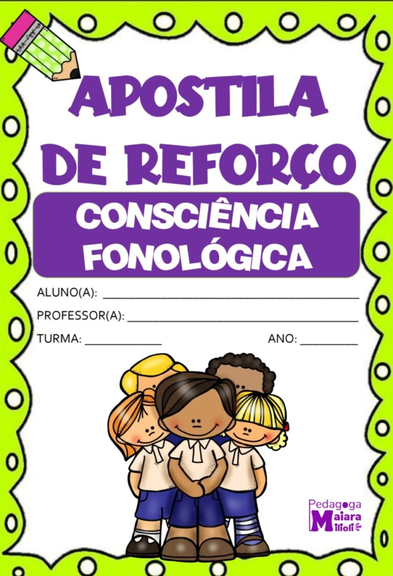 Apostila Reforço Consciência Fonológica – Acervo da Profe – Pedagoga ...