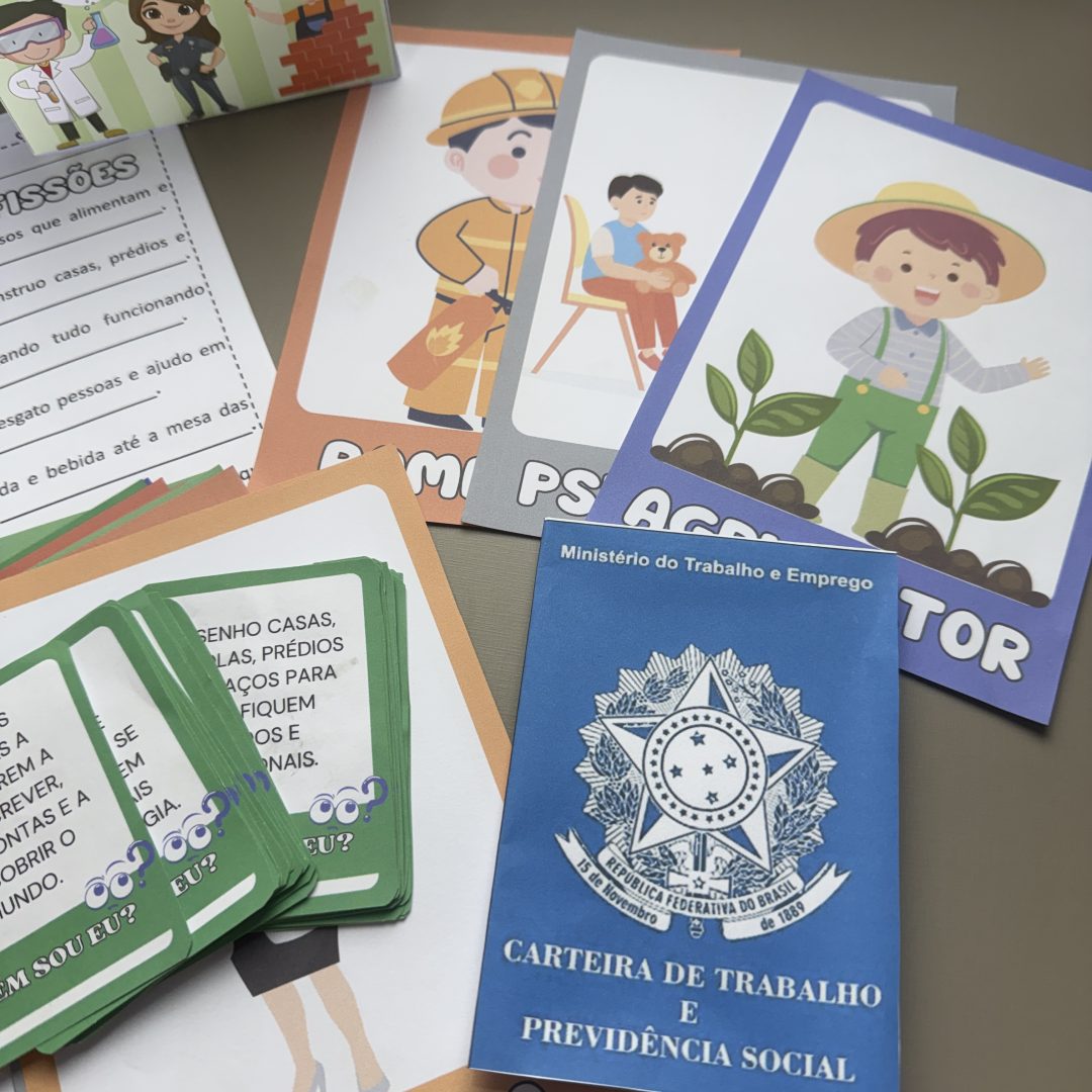 Carteira + adivinha das profissões