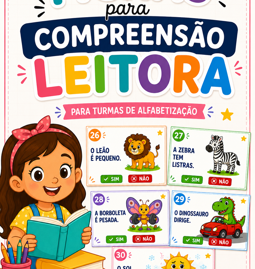 Fichas compreensão leitora