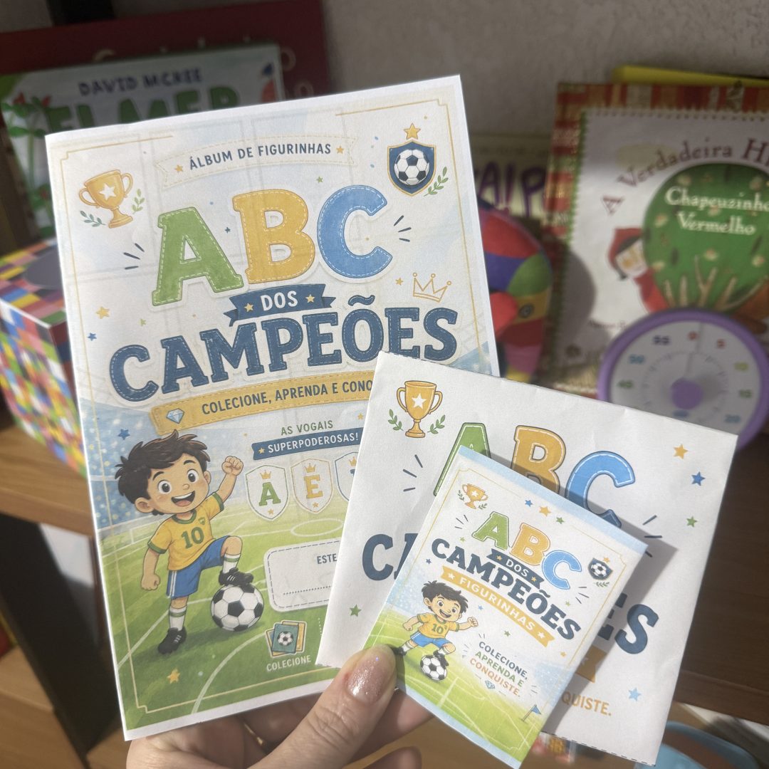 ⚽✨ ABC dos Campeões – Álbum de Figurinhas Alfabetização ✨⚽