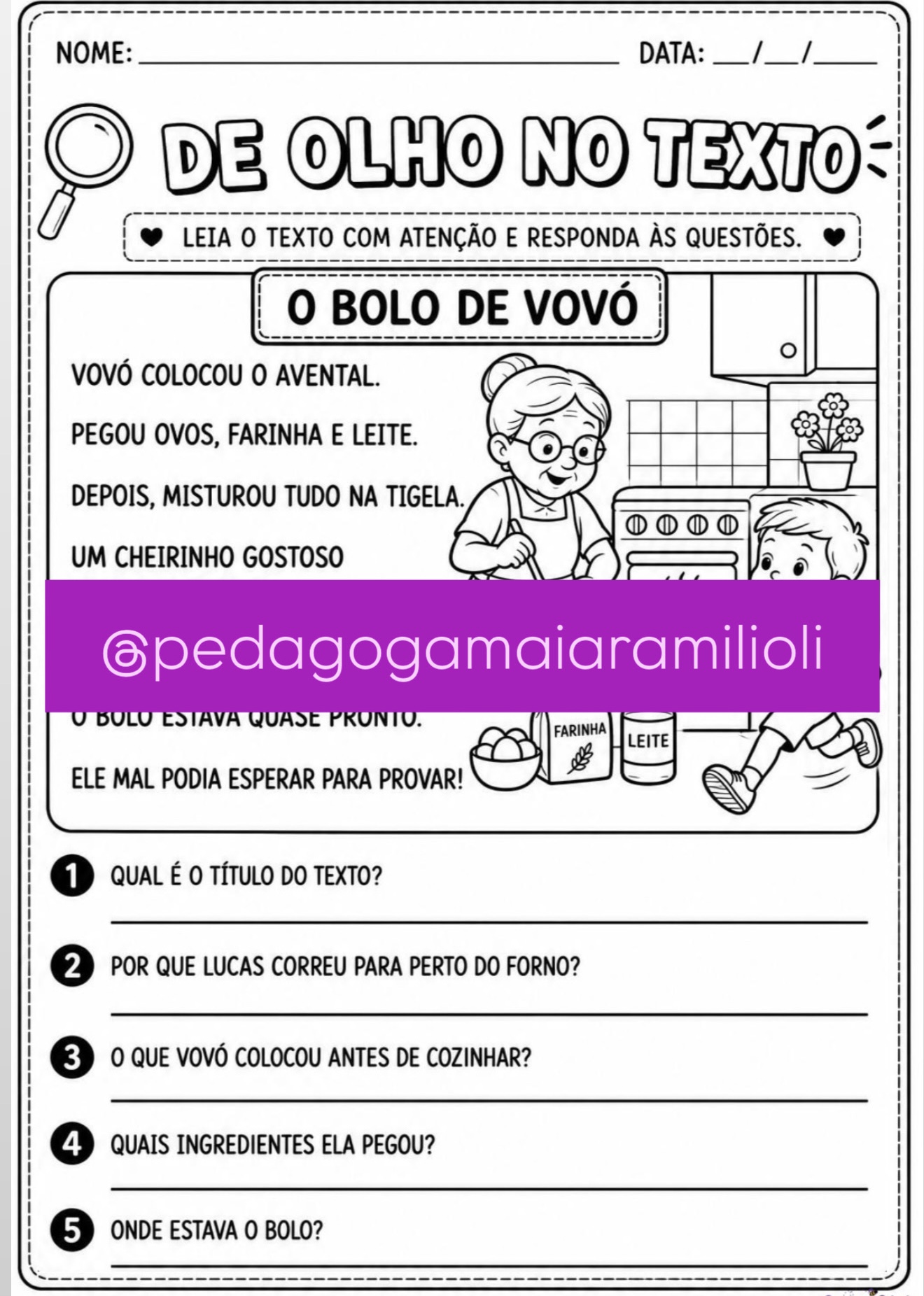 De olho no texto - Compreensão leitora - Imagem 2